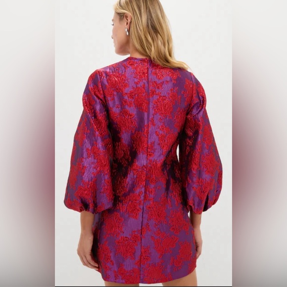 Tuckernuck + Hyacinth House Red & Purple Jacquard Janie Dress | L | Rare | NWT - Picture 5 of 13